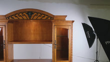 Load and play video in Gallery viewer, Largo International Traditional Entertainment Center Wall Unit with Lighted Curio Cabinets

