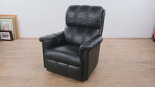 Load and play video in Gallery viewer, La-Z-Boy Black Leather Rocker Recliner Chair with Manual Lever

