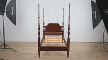 Load and play video in Gallery viewer, Mahogany Twin Size Poster Bed by Henkel Harris
