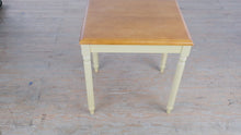 Load and play video in Gallery viewer, Two Tone Wood Accent Side Table with Turned Legs 22 Inch Height
