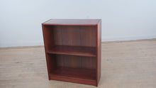Load and play video in Gallery viewer, Compact Wood Bookcase Open Shelf Storage Cabinet Two Tier II
