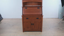 Load and play video in Gallery viewer, Canal Dover Hill House Solid Cherry Secretary Desk and Display Cabinet
