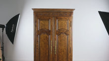 Load and play video in Gallery viewer, Baker Furniture Solid Oak French Country Armoire Cabinet
