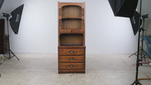 Load and play video in Gallery viewer, Young Hinkle Ships Ahoy Pine Chest of Drawers with Bookcase Hutch
