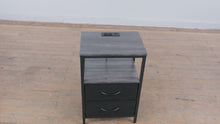 Load and play video in Gallery viewer, Yoobure Nightstand with Charging Station and Fabric Drawers

