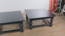 Load and play video in Gallery viewer, Flexsteel Charcoal Square Coffee Table 40 Inch Wood Cocktail Table

