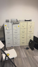 Load and play video in Gallery viewer, Heavy-Duty Vertical File Cabinets – Gray &amp; Tan, 4-Drawer
