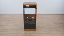 Load and play video in Gallery viewer, Kenwood Vintage Stereo / Media Cabinet with Smoked Glass Door
