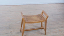 Load and play video in Gallery viewer, AquaTeak Solid Teak Shower Bench with Handles
