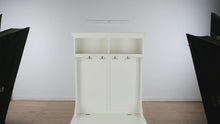 Load and play video in Gallery viewer, Naples White Hall Tree with Storage Bench – 40” Wide
