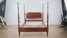 Load and play video in Gallery viewer, Full Size Heritage Cherry Four-Poster Bed
