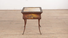 Load and play video in Gallery viewer, Victorian Mural Painted Side Table
