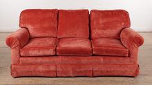 Load and play video in Gallery viewer, Salmon Sunrise Velour Couch
