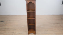 Load and play video in Gallery viewer, Vintage Thin Pine Bookcase – 48&quot; Tall
