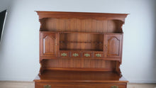 Load and play video in Gallery viewer, Henkel Harris Solid Black Cherry Buffet with Upper Hutch
