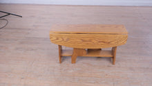 Load and play video in Gallery viewer, Slender Oak Drop-Leaf Coffee Table – Classic Mission Style
