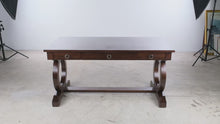 Load and play video in Gallery viewer, Hooker Furniture Kinsey Executive Desk with Three Drawers and Keyboard Tray
