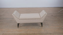 Load and play video in Gallery viewer, Modern Upholstered Storage Bench with Nailhead Trim
