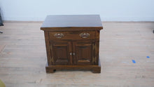 Load and play video in Gallery viewer, Bennington Pine Nightstand with Lower Cabinet – Solid Craftsmanship
