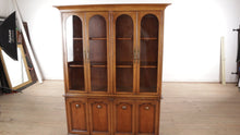 Load and play video in Gallery viewer, Walnut Mid Century Pan-Tempo China Cabinet - Drexel
