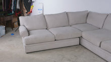 Load and play video in Gallery viewer, Cindy Crawford Home Neutral Upholstered Sectional Sofa
