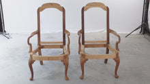 Load and play video in Gallery viewer, Pair of Unfinished Arm Chairs
