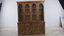 Load and play video in Gallery viewer, Vintage Bassett Castilian Collection Mediterranean China Cabinet and Buffet
