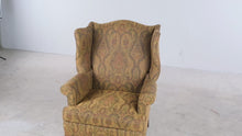 Load and play video in Gallery viewer, Traditional Paisley Wingback Accent Chair Upholstered Lounge Chair
