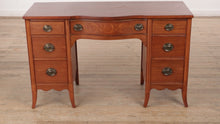 Load and play video in Gallery viewer, Vintage Mahogany Knee Hole Desk
