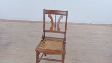 Load and play video in Gallery viewer, Eastlake Walnut Cane Seat Side Chair
