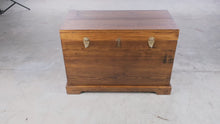 Load and play video in Gallery viewer, Handcrafted Solid Wood Storage Chest Blanket Chest Trunk

