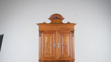 Load and play video in Gallery viewer, Stunning 19th Century Walnut Court Cupboard – 92” Tall
