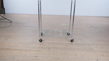 Load and play video in Gallery viewer, Chrome Rolling Garment Rack with Shelf and Casters
