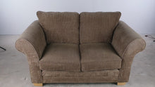 Load and play video in Gallery viewer, Loren Mitchell Collection Brown Chenille Loveseat
