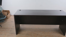 Load and play video in Gallery viewer, Modern Espresso Office Desk with Cable Management Grommets
