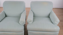 Load and play video in Gallery viewer, Pair of Alice Modern Upholstered Lounge Chairs with Wood Legs
