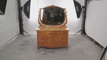 Load and play video in Gallery viewer, Bird&#39;s Eye Maple Dresser and Mirror
