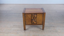 Load and play video in Gallery viewer, Mid-Century Tiki Brutalist Nightstand by United Furniture
