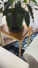 Load and play video in Gallery viewer, Two Tone Wood Accent Side Table with Turned Legs 22 Inch Height
