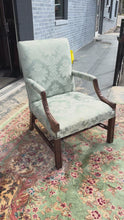 Load and play video in Gallery viewer, Chippendale Revival Carved Armchair with Acanthus Detail
