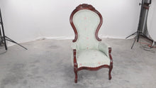 Load and play video in Gallery viewer, Victorian Arm Chair with Carved Roses
