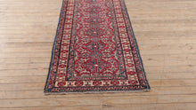 Load and play video in Gallery viewer, Antique Persian Red Runner - 29&quot; x 12&#39;
