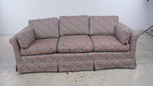 Load and play video in Gallery viewer, Vintage Floral Leaf Upholstered Couch 84 Inch Traditional Sofa
