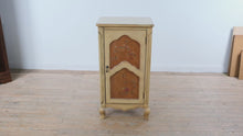Load and play video in Gallery viewer, Hand Painted Floral Accent Cabinet Vintage Style Wood Storage Cabinet 20 Inch
