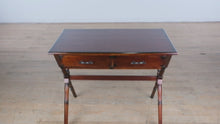Load and play video in Gallery viewer, Bombay Writing Desk with 2 Drawers – Classic Wood Finish

