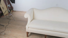 Load and play video in Gallery viewer, Neutral Chippendale Camelback Sofa – 84” Wide
