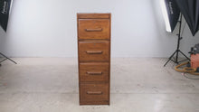 Load and play video in Gallery viewer, Oak Creek by Riverside Oak Four-Drawer Vertical File Cabinet
