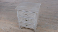 Load and play video in Gallery viewer, Modern White Stone Nightstand
