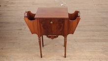 Load and play video in Gallery viewer, Reading Side Table with Humidor Cabinet - Rare!
