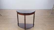 Load and play video in Gallery viewer, Black Cherry Bombay Demi-Lune Console Table
